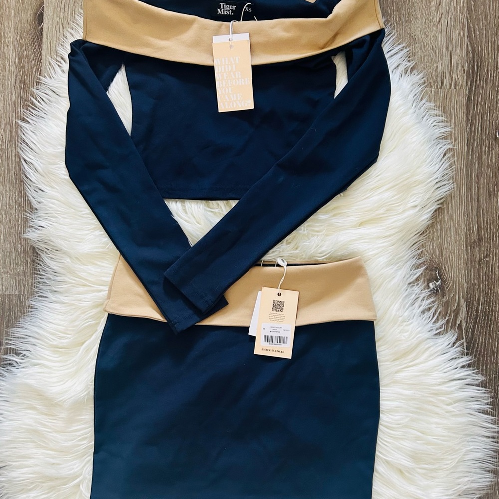 NWT Tiger Mist Imogen long sleeve top + skirt set. Size xs - Picture 6 of 7